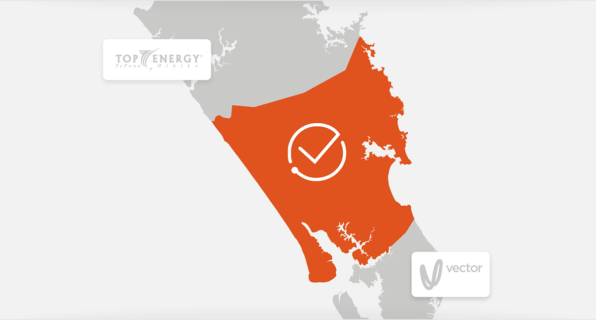 Northpower network boundary map